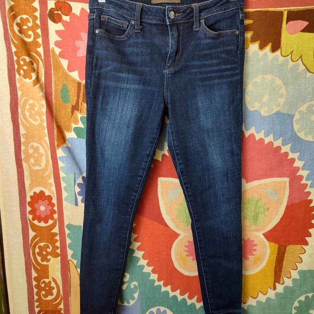 Joe's High Rise Ankle Crop Skinny Size 28 Dark Wash